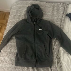 Nike grey hoodie zip up